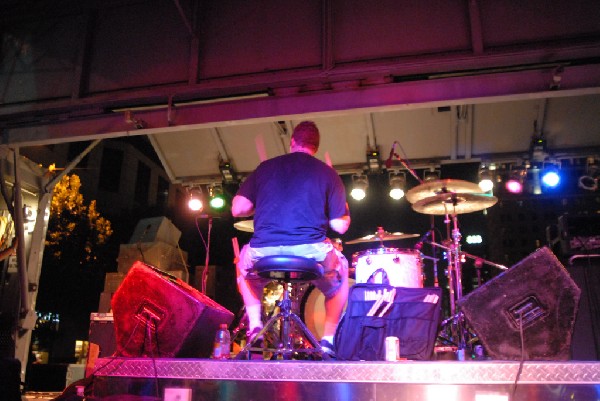 Podunk performs at the Republic of Texas Bike Rally in downtown Austin, Tex