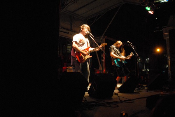 Podunk performs at the Republic of Texas Bike Rally in downtown Austin, Tex