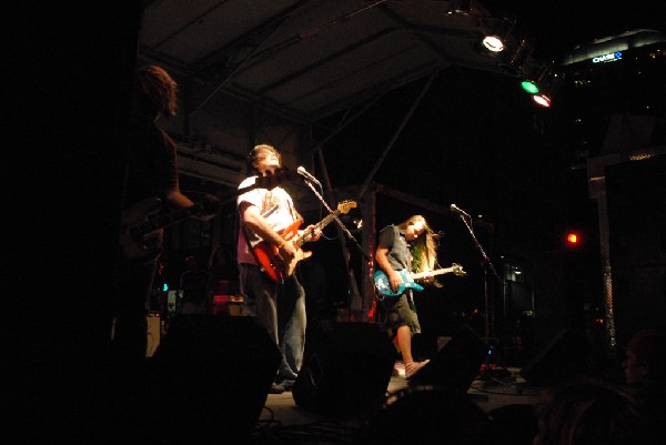 Podunk performs at the Republic of Texas Bike Rally in downtown Austin, Tex