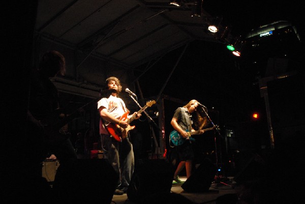 Podunk performs at the Republic of Texas Bike Rally in downtown Austin, Tex