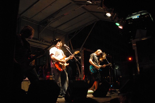 Podunk performs at the Republic of Texas Bike Rally in downtown Austin, Tex