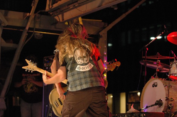 Podunk performs at the Republic of Texas Bike Rally in downtown Austin, Tex