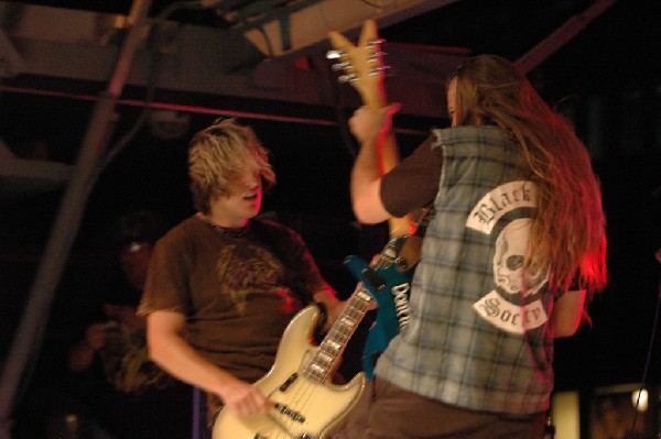 Podunk performs at the Republic of Texas Bike Rally in downtown Austin, Tex