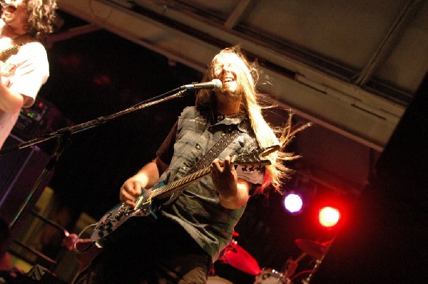 Podunk performs at the Republic of Texas Bike Rally in downtown Austin, Tex