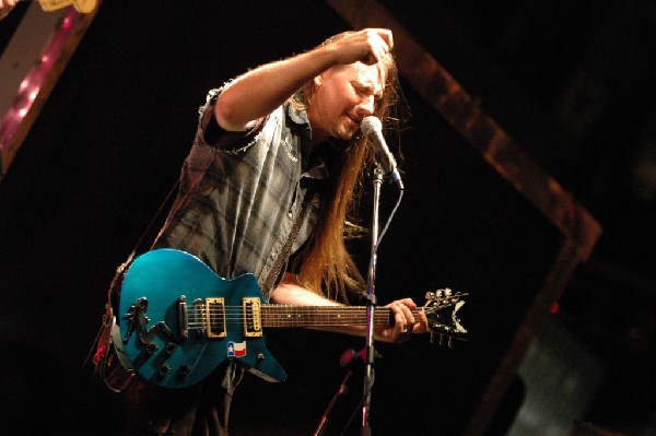 Podunk performs at the Republic of Texas Bike Rally in downtown Austin, Tex