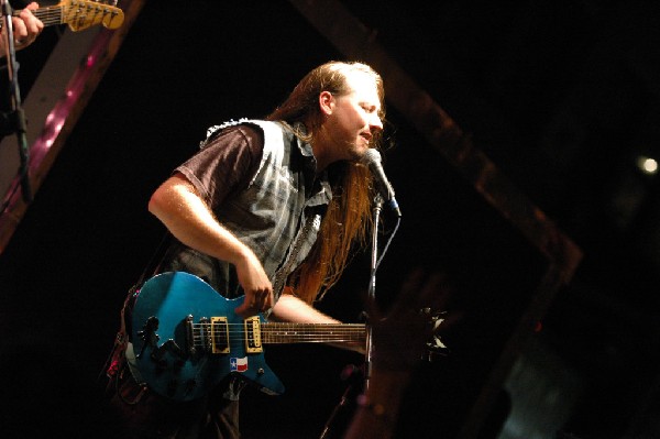 Podunk performs at the Republic of Texas Bike Rally in downtown Austin, Tex