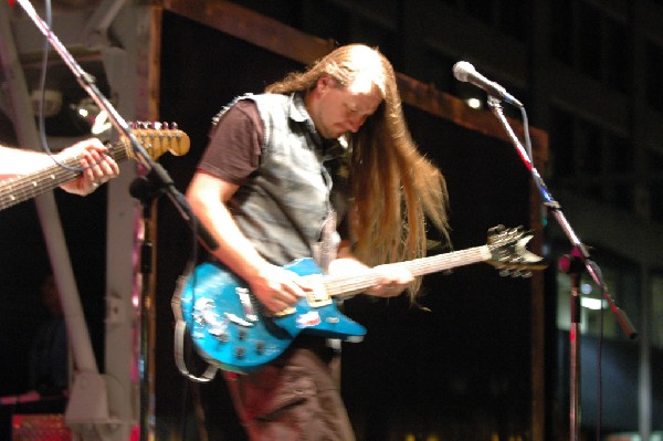 Podunk performs at the Republic of Texas Bike Rally in downtown Austin, Tex