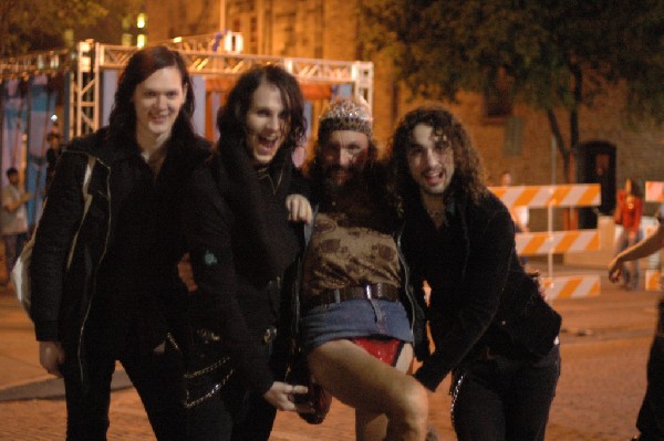 The Zico Chain TV pal around with noted Austin street figure Leslie on 6th