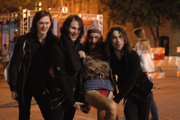 The Zico Chain TV pal around with noted Austin street figure Leslie on 6th