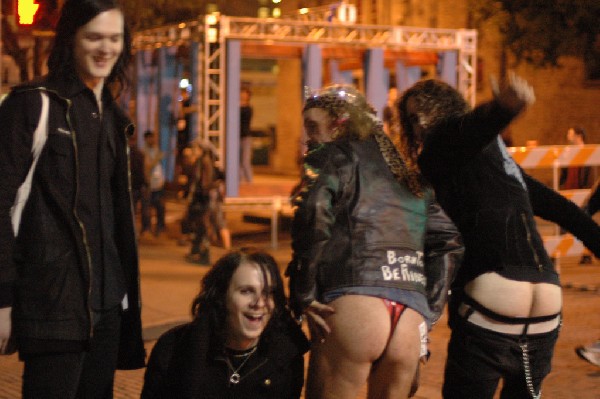 The Zico Chain TV pal around with noted Austin street figure Leslie on 6th