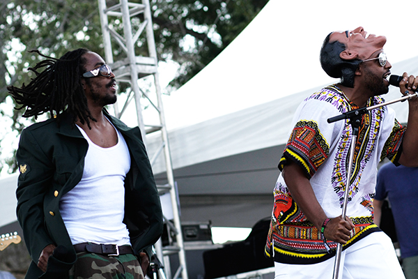 Bavu Blakes and The Extra Plair on the Austin Ventures Stage at ACL